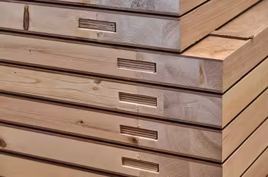 Stacked door leafs