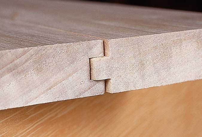 Wooden board joint pieces