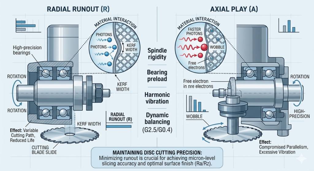 disc-cutting-precision-spindle-runout-radial-axial-diagram